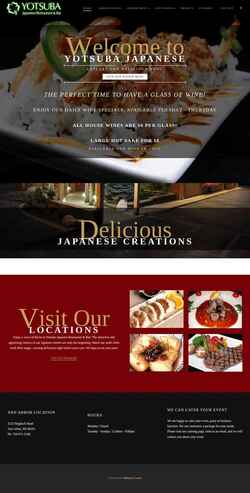 Screenshot yotsuba-restaurant.com