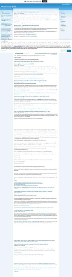 スクリーンショット thetechnicalworld.wordpress.com