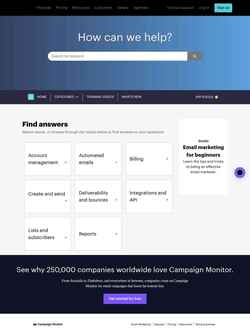 Ekran görüntüsü help.campaignmonitor.com