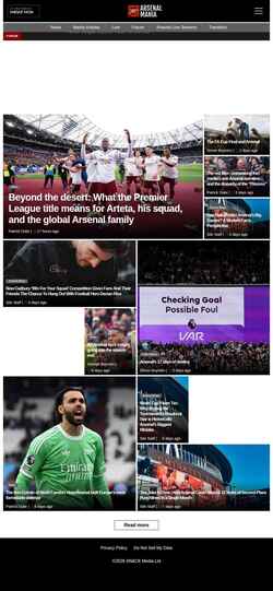 Captura de pantalla arsenal-mania.com