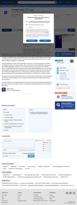 Screenshot freeproxy.software.informer.com