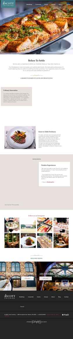 Captura de pantalla jscottcatering.com