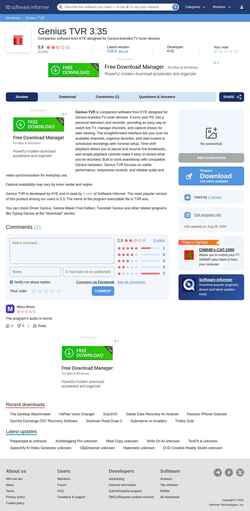 Schermata genius-tvr.software.informer.com
