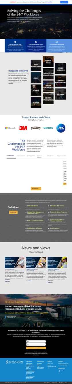 Screenshot circadian.com