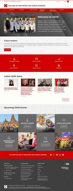 Снимак екрана cehs.unl.edu