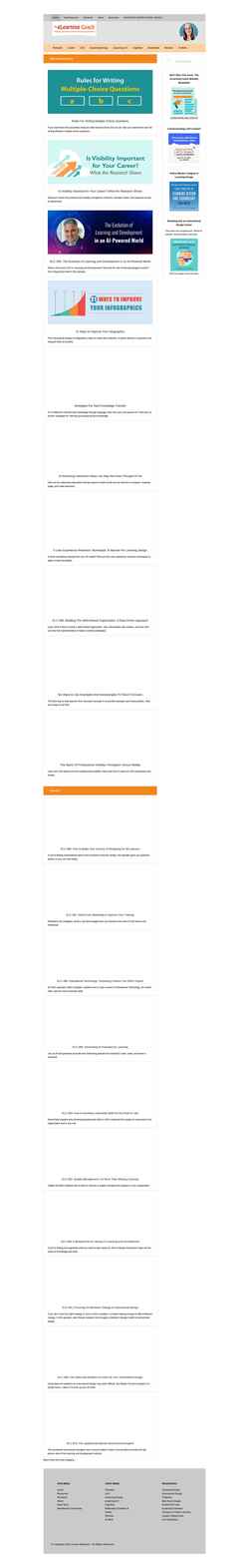 Skjermdump theelearningcoach.com