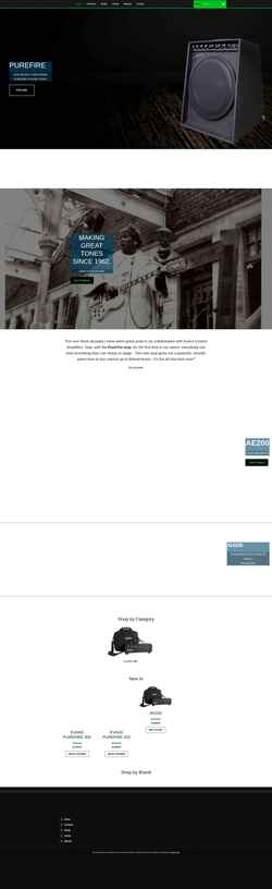 Screenshot evansamps.com