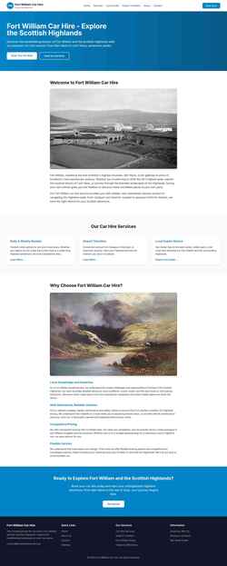 Schermata fortwilliamcarhire.com
