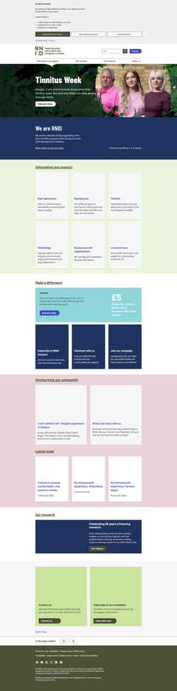 Screenshot rnid.org.uk