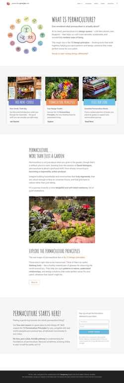 Screenshot permacultureprinciples.com