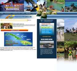 Captura de pantalla paradisevacationsjamaica.com