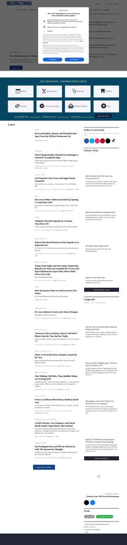 Zrzut ekranu washingtonian.com