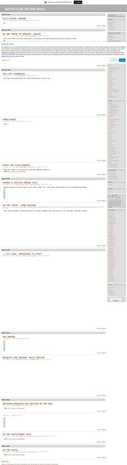 Screenshot gettaclue.wordpress.com