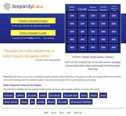 Screenshot jeopardylabs.com