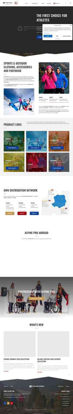 Skjermdump alpinepro.com