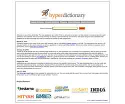 Screenshot hyperdictionary.com