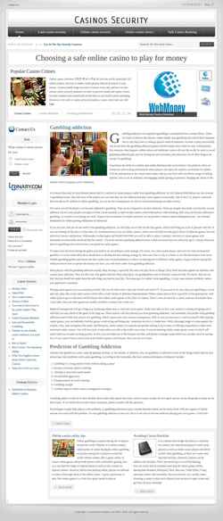 Captură de ecran casinossecurity.com