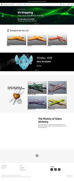 Schermata glassalchemy.com