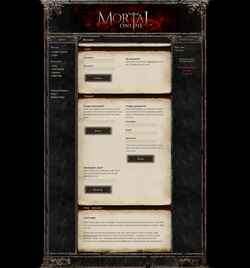 Snímek obrazovky mortalonline.com