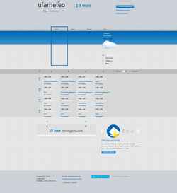 Screenshot ufameteo.ru