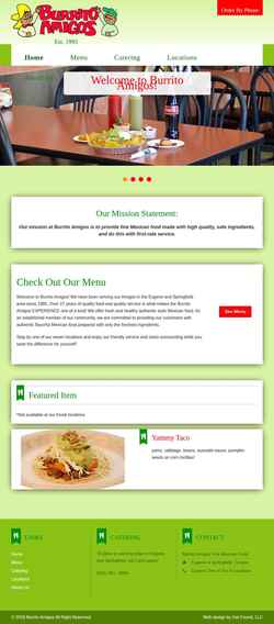 Captură de ecran burritoamigos.com