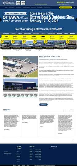 Snímek obrazovky theboatwarehouse.com