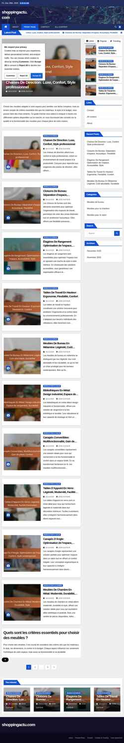 Screenshot shoppingactu.com