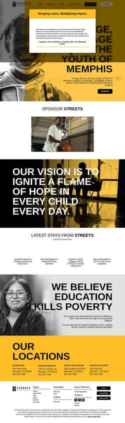 Captura de pantalla streetsministries.org