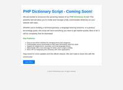 Screenshot phpdictionary.com