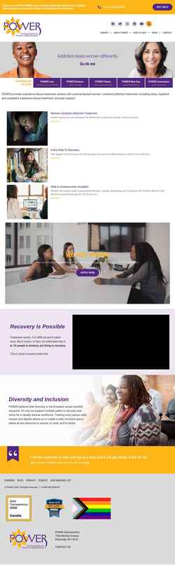 Captura de pantalla power-recovery.com