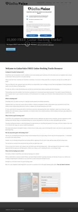 Schermata guitarvoice.com