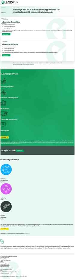 Snímka obrazovky e-learningconsulting.com