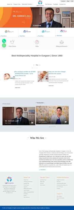 Снимак екрана lallhospital.com