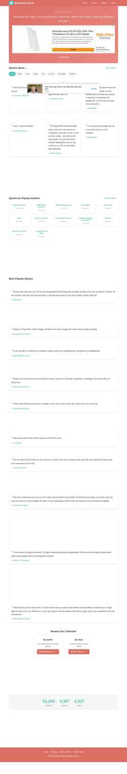 Posnetek zaslona quotationsbook.com