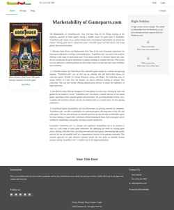 Posnetek zaslona gamepart.com