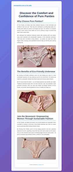 Skærmbillede purepanties.com