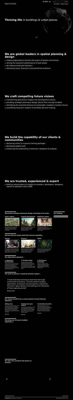 Captura de pantalla spacesyntax.com