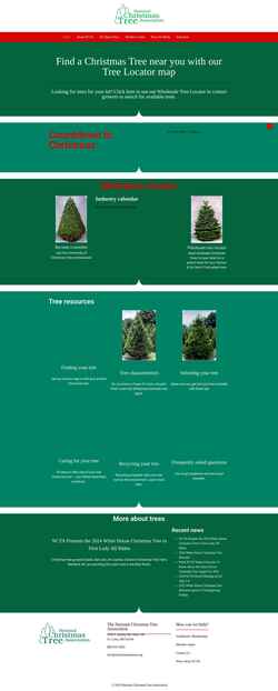 Zrzut ekranu realchristmastrees.org
