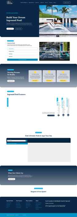 Screenshot premierpoolsandspas.com