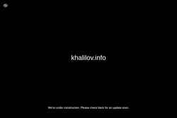 Schermafbeelding khalilov.info
