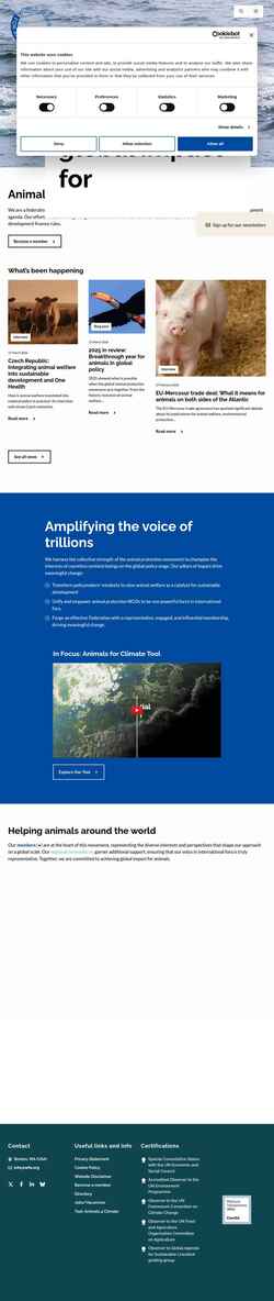 Screenshot wfa.org