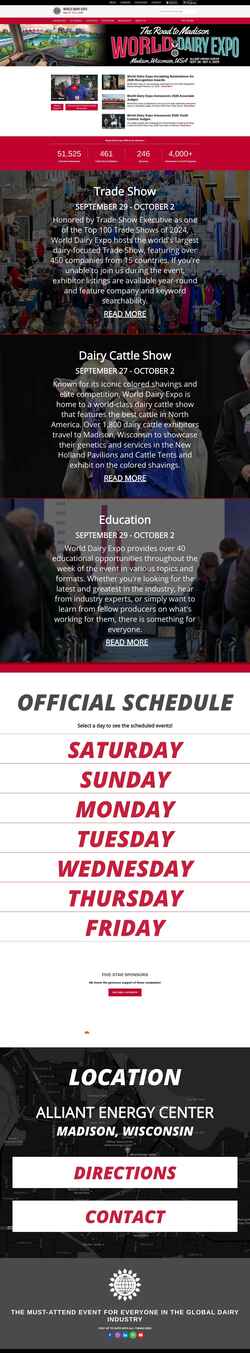 Screenshot worlddairyexpo.com
