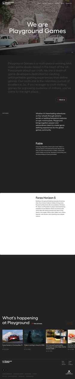 Screenshot playground-games.com