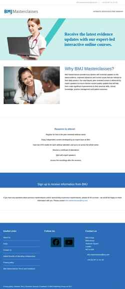 Captura de pantalla masterclasses.bmj.com