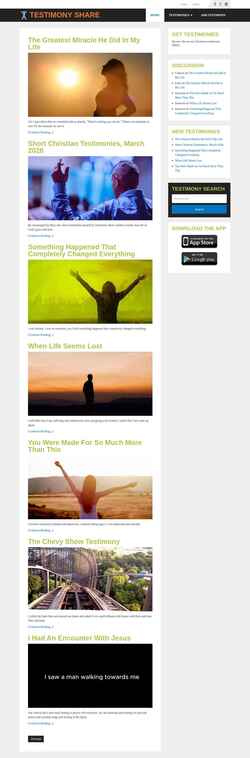Screenshot testimonyshare.com