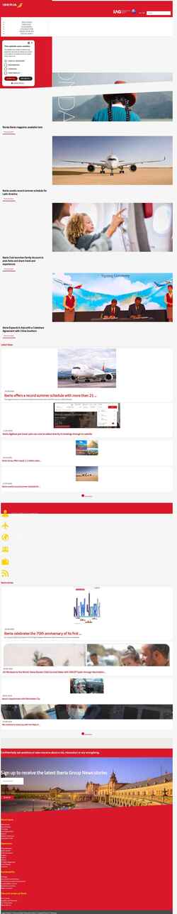 Captură de ecran grupo.iberia.com