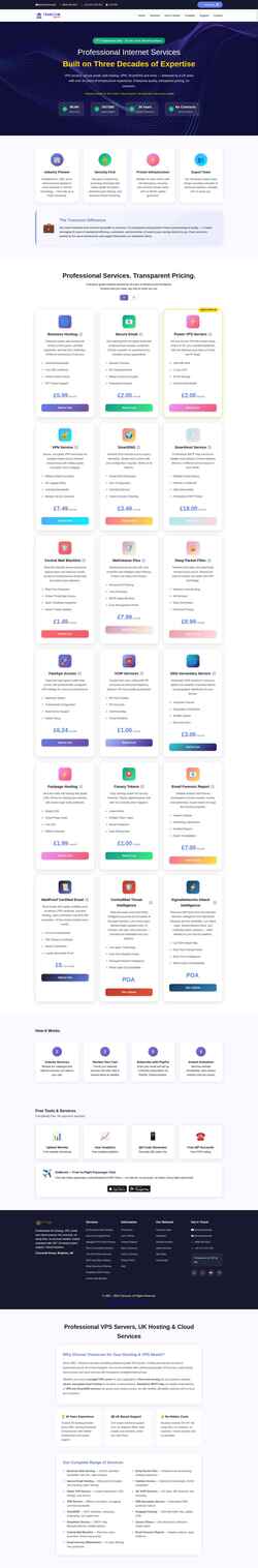 Screenshot transcom.co.uk