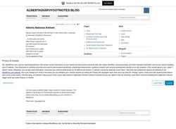 Captură de ecran albertadiaryfootnotes.wordpress.com