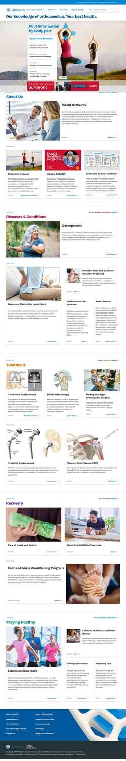 Скриншот orthoinfo.aaos.org
