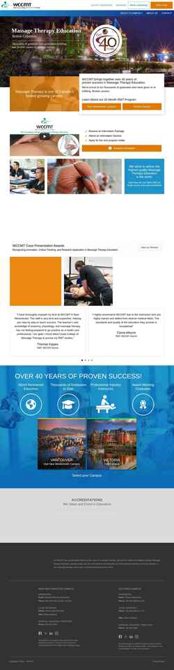 Ekran görüntüsü collegeofmassage.com